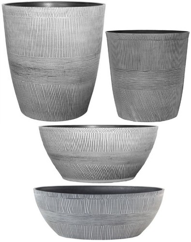 Ebony grey smalllarge plant - grey,