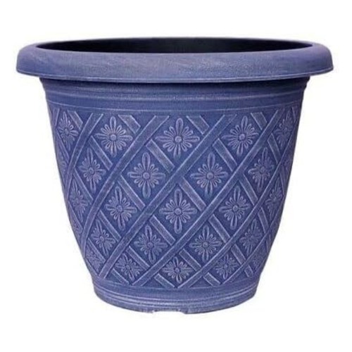 Round plastic plant pot 40cm - plastic,
